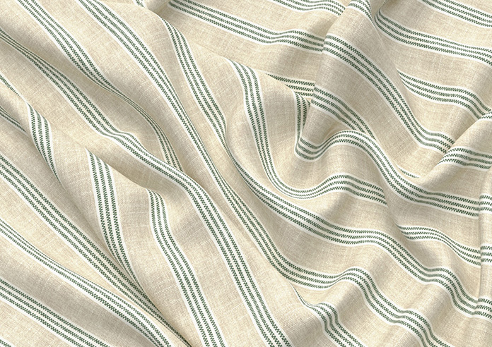 Emily Bond George Stripe Print, Fern - Made to Measure Curtains - Image 4